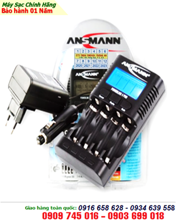 Ansman Powerline 4Pro; Máy sạc pin Ansman Powerline 4Pro _Có màn hình LCD_Đo Dung lượng Pin _Sạc 1,2,3,4 pin AA-AAA
